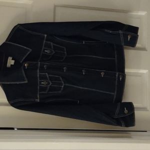 Christopher and Banks jean jacket and French cuff jean jacket